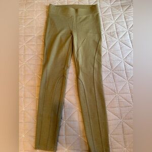Anthropologie Pure & Good dark green leggings